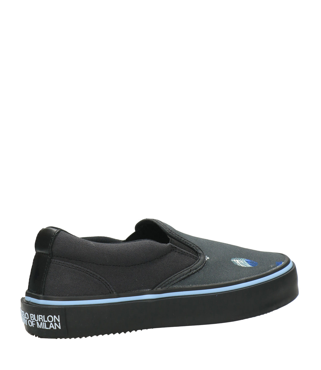 Slip On Feathers Vulcanized Nero e Multicolor