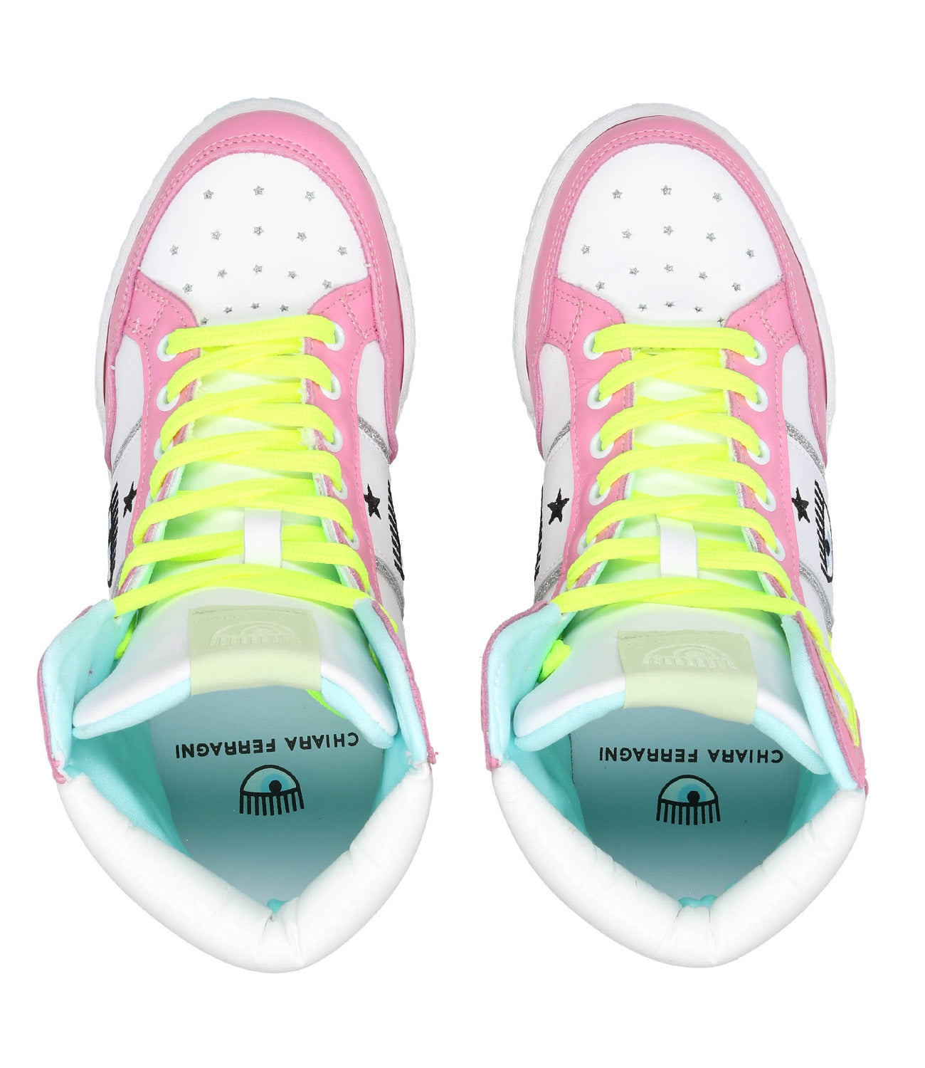 Chiara Ferragni | Sneakers CF-1 High Bianca e Rosa