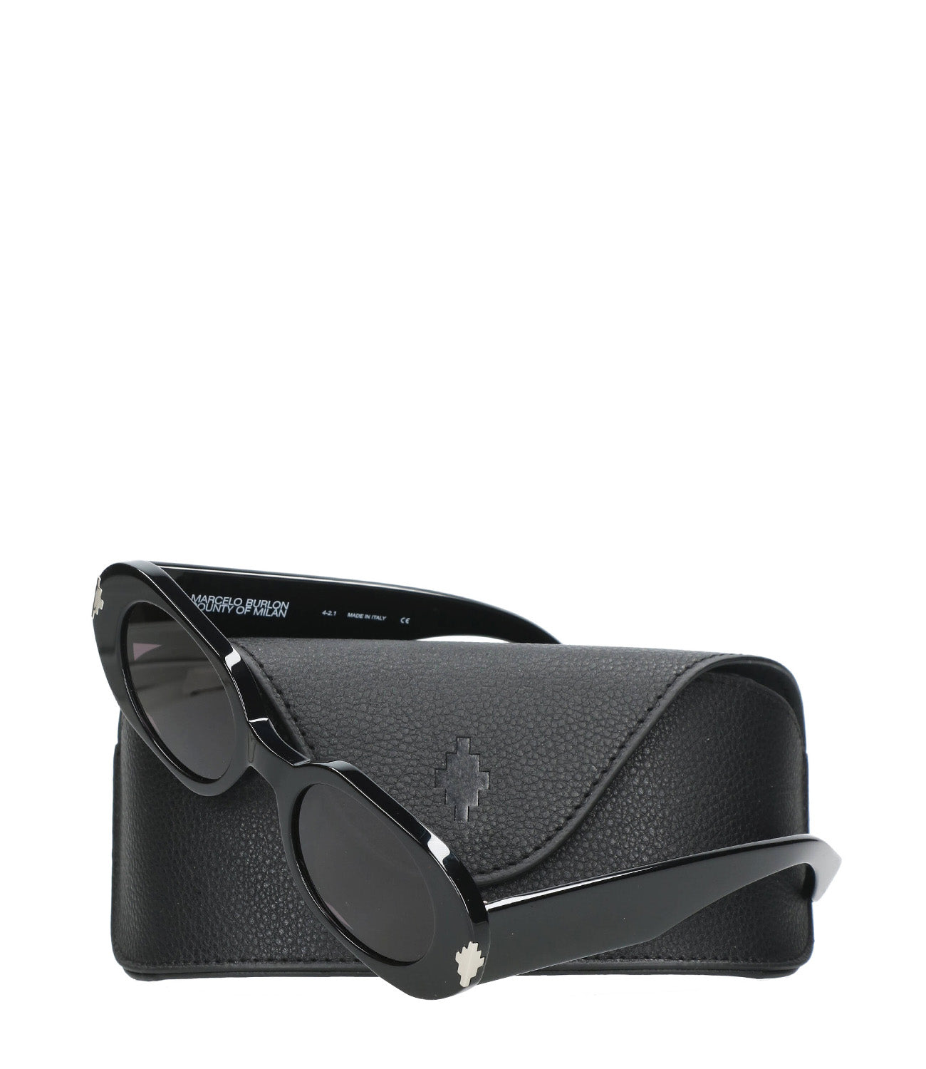 Marcelo Burlon | Nire Sunglasses Black and Dark Grey