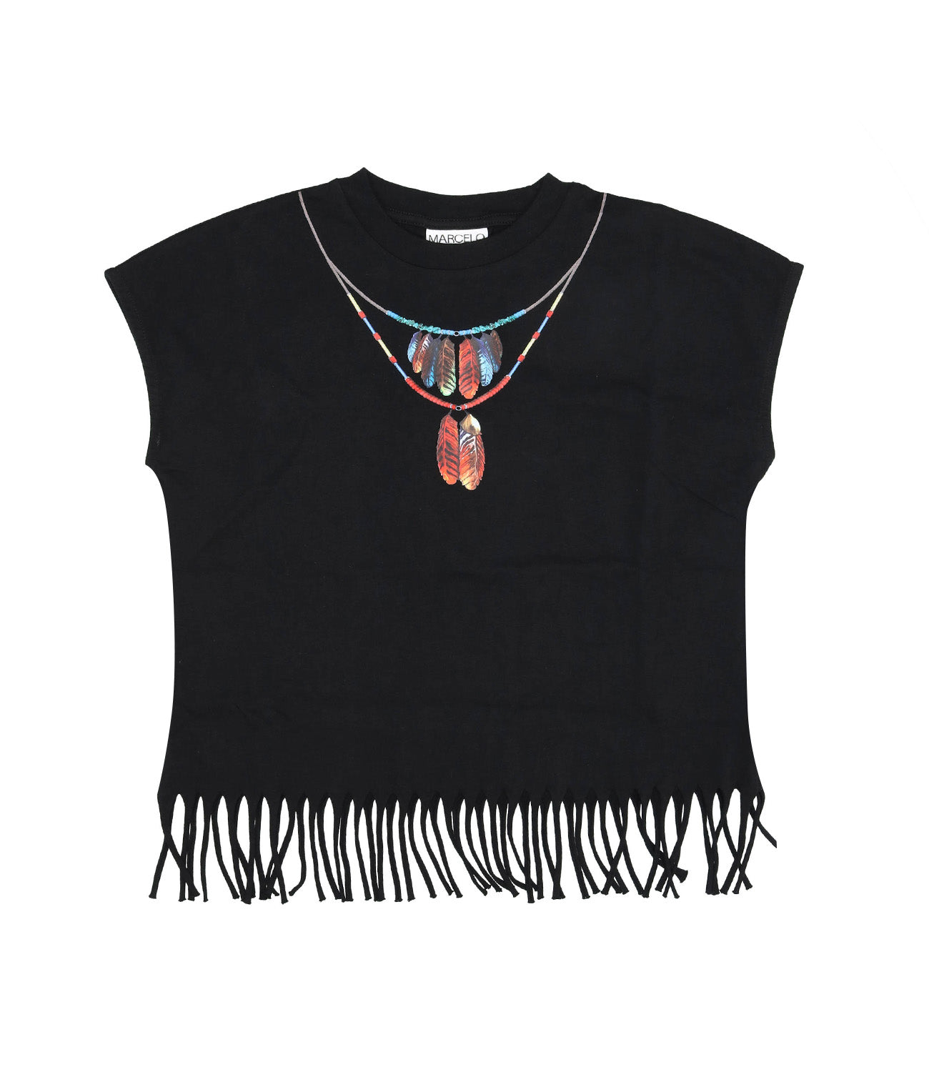Marcelo Burlon Kids | Black and Multicolor T-Shirt