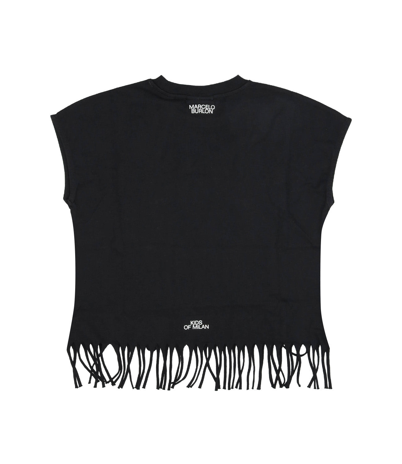 Marcelo Burlon Kids | Black and Multicolor T-Shirt