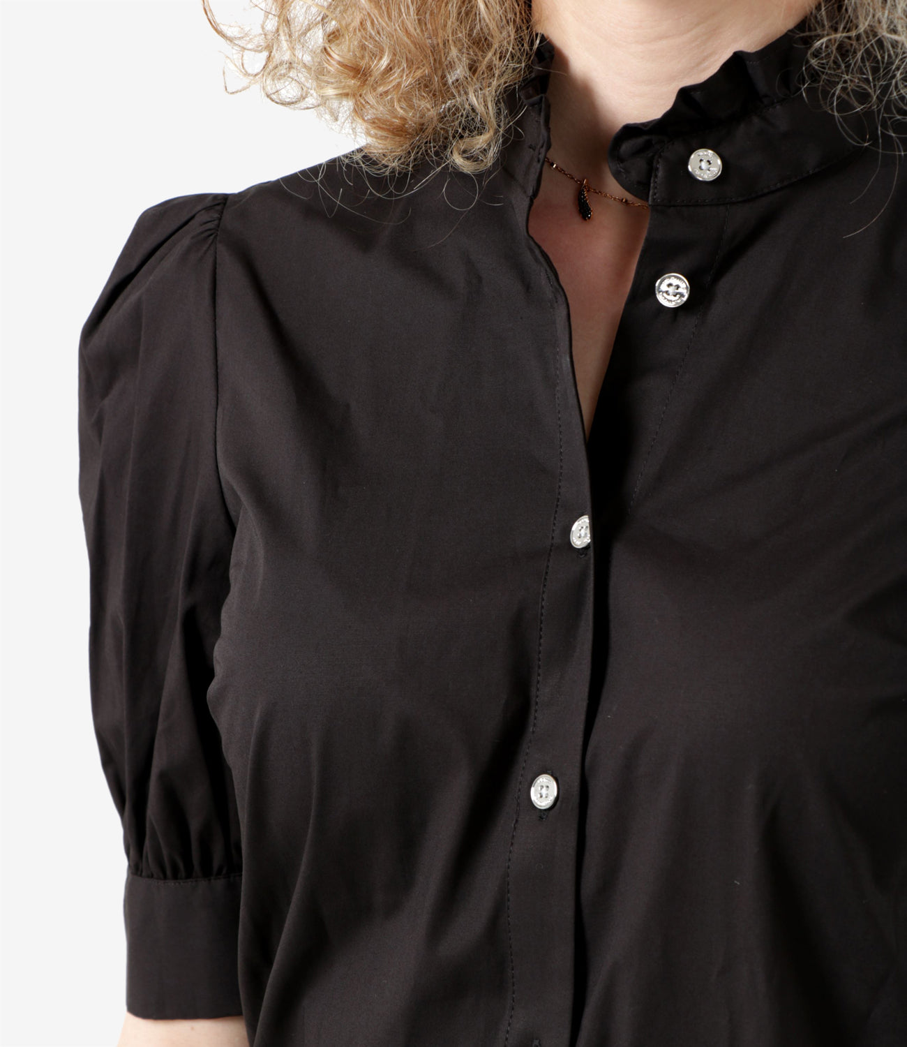 Michael Michael Kors | Blouse Ctn Short Puff Black