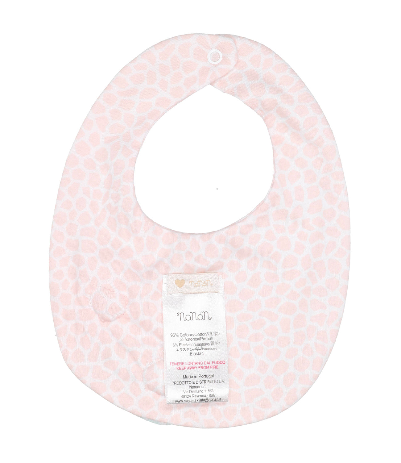 Nanan | Bib white+pink