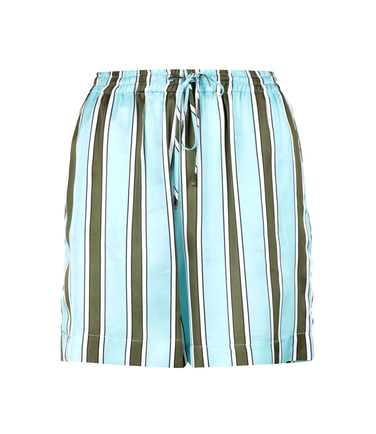 Semicouture | Shorts Abilene Azzurro e Kaki