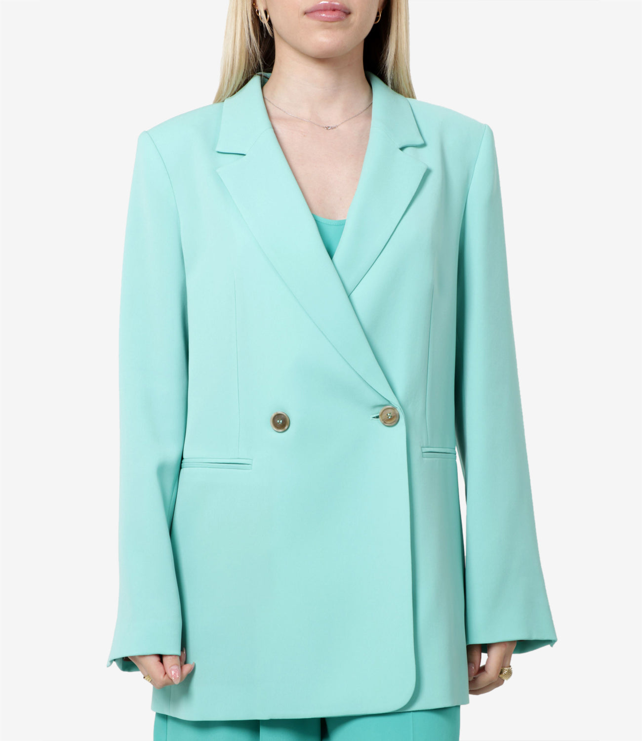 Semicouture | Giacca Celine Verde acqua