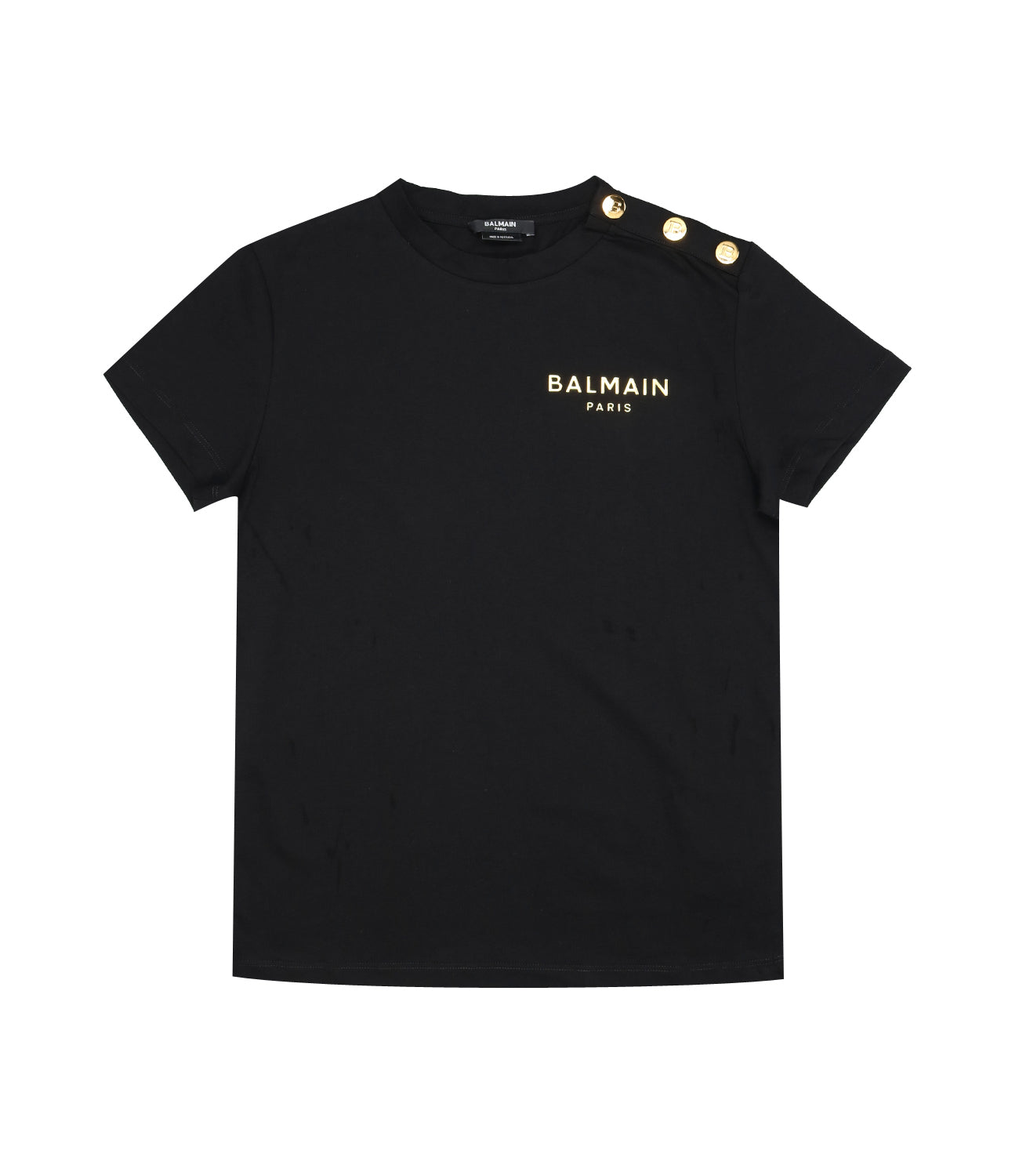 Balmain Kids | Black and Gold T-Shirt