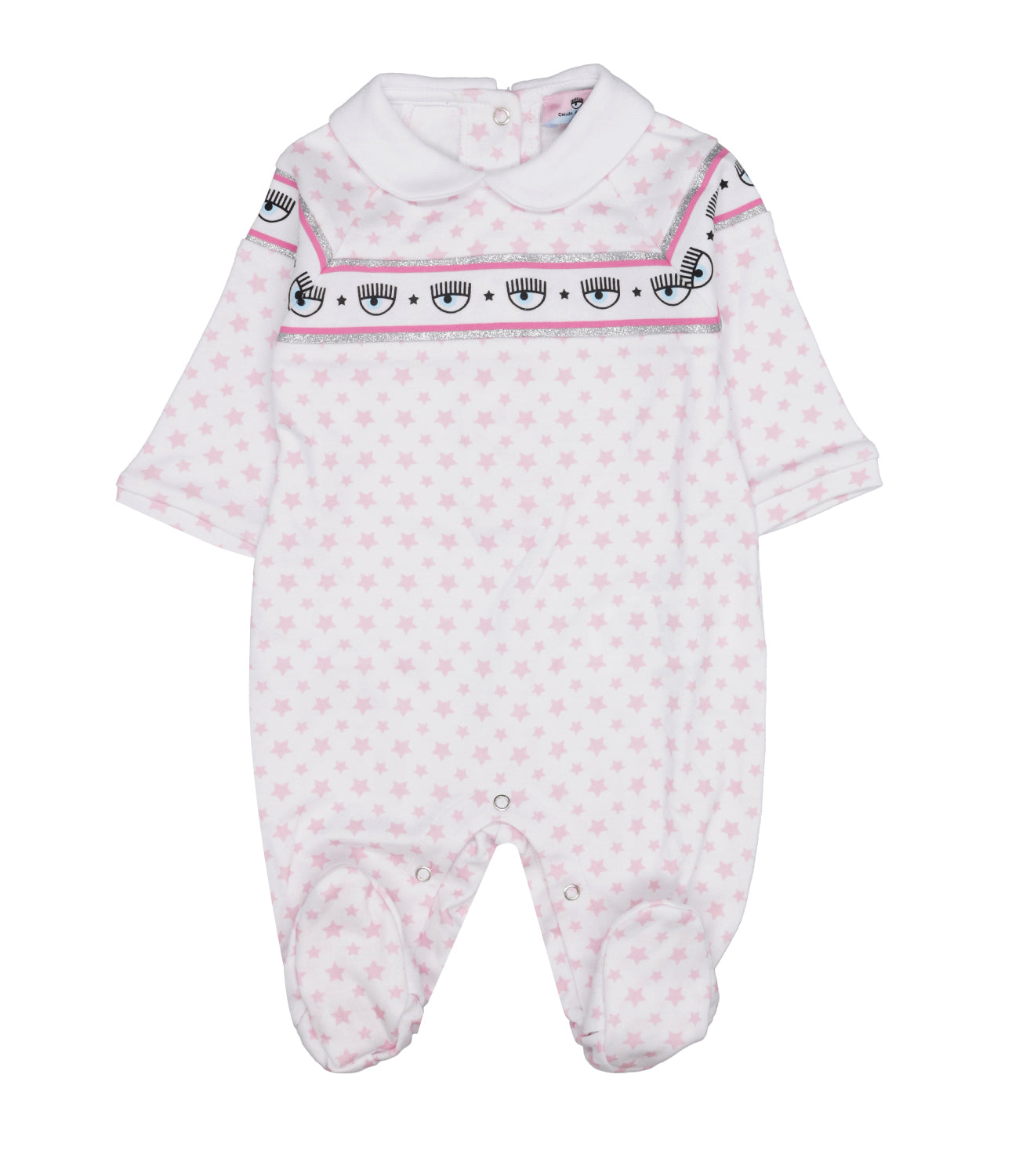 Chiara Ferragni Kids | White and Pink Jumpsuit