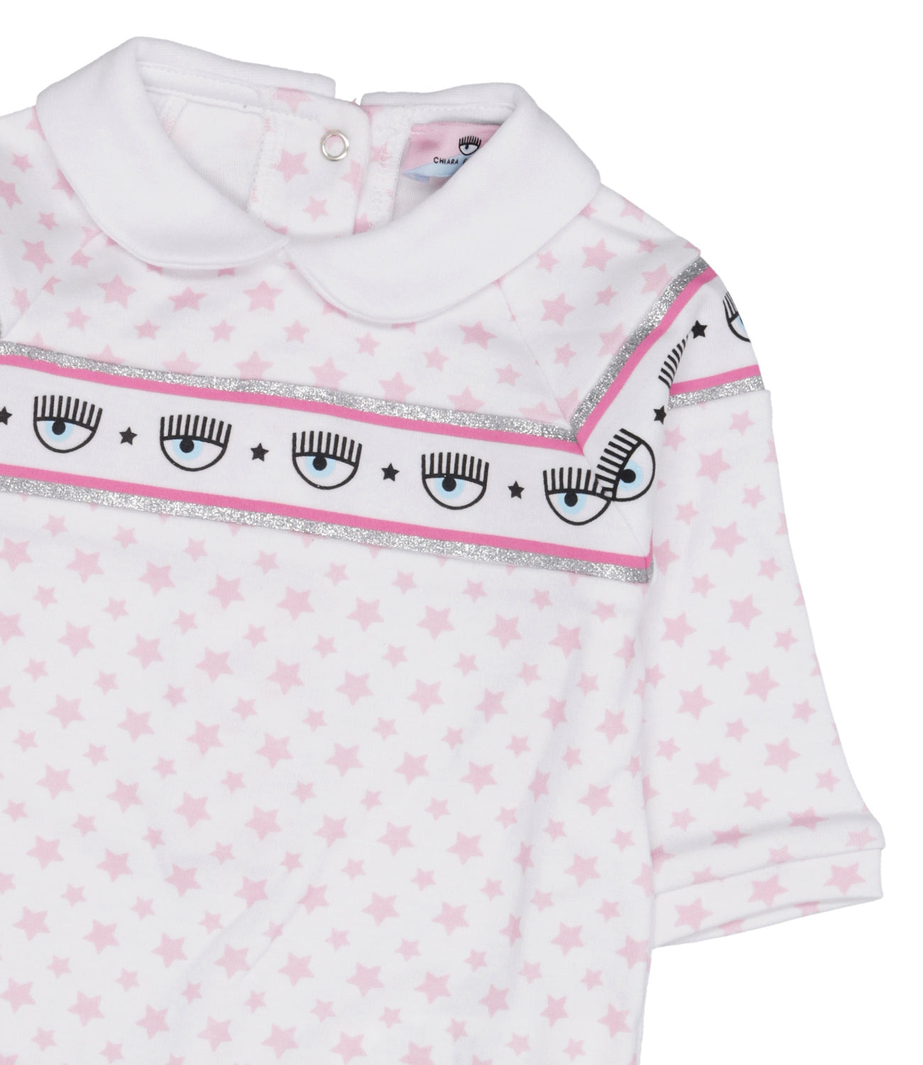 Chiara Ferragni Kids | White and Pink Jumpsuit