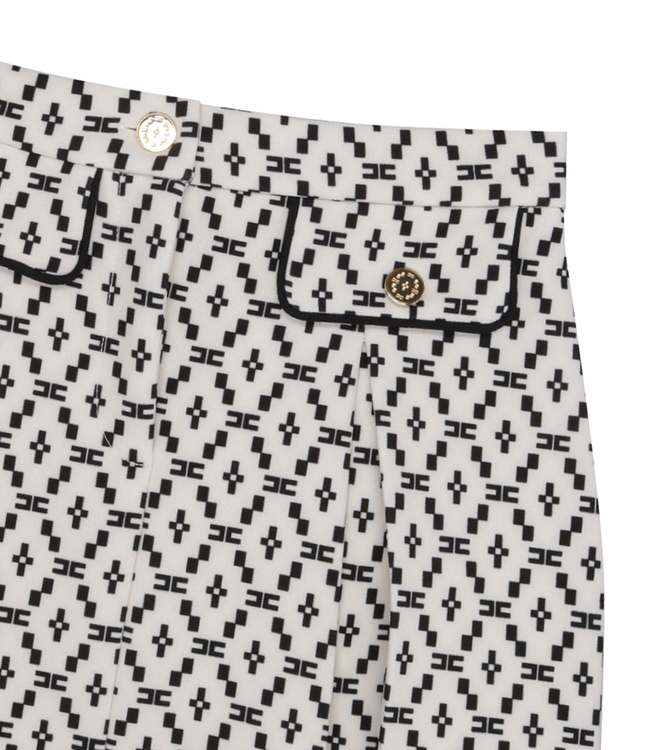 Elisabetta Franchi La Mia Bambina | Butter and Black Skirt