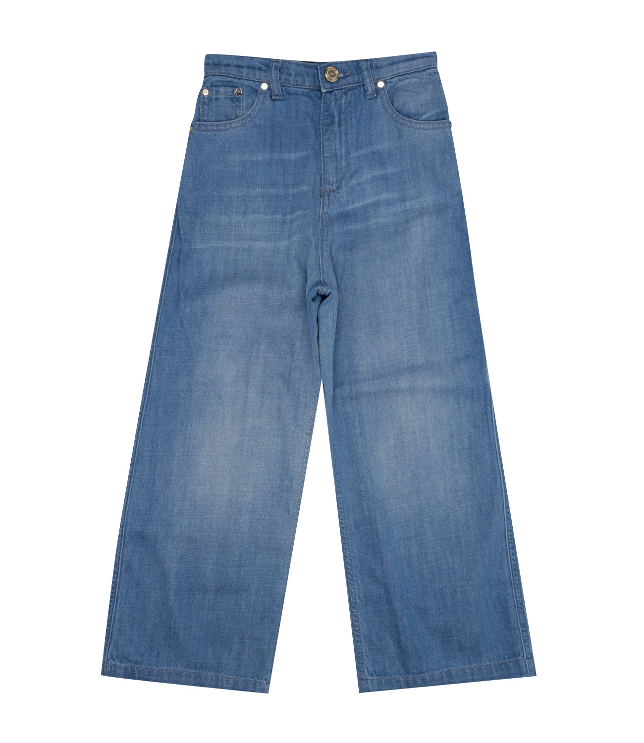 Elisabetta Franchi La Mia Bambina | Blue Denim Pant