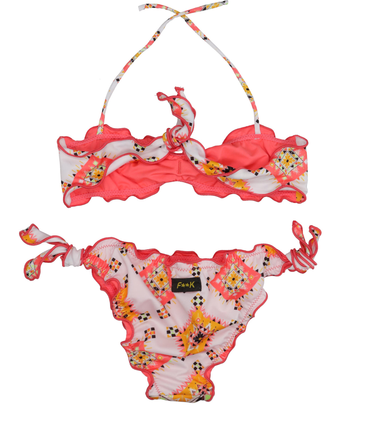 F**K Project Kids | Costume Bikini Fascia Arancio e Bianco