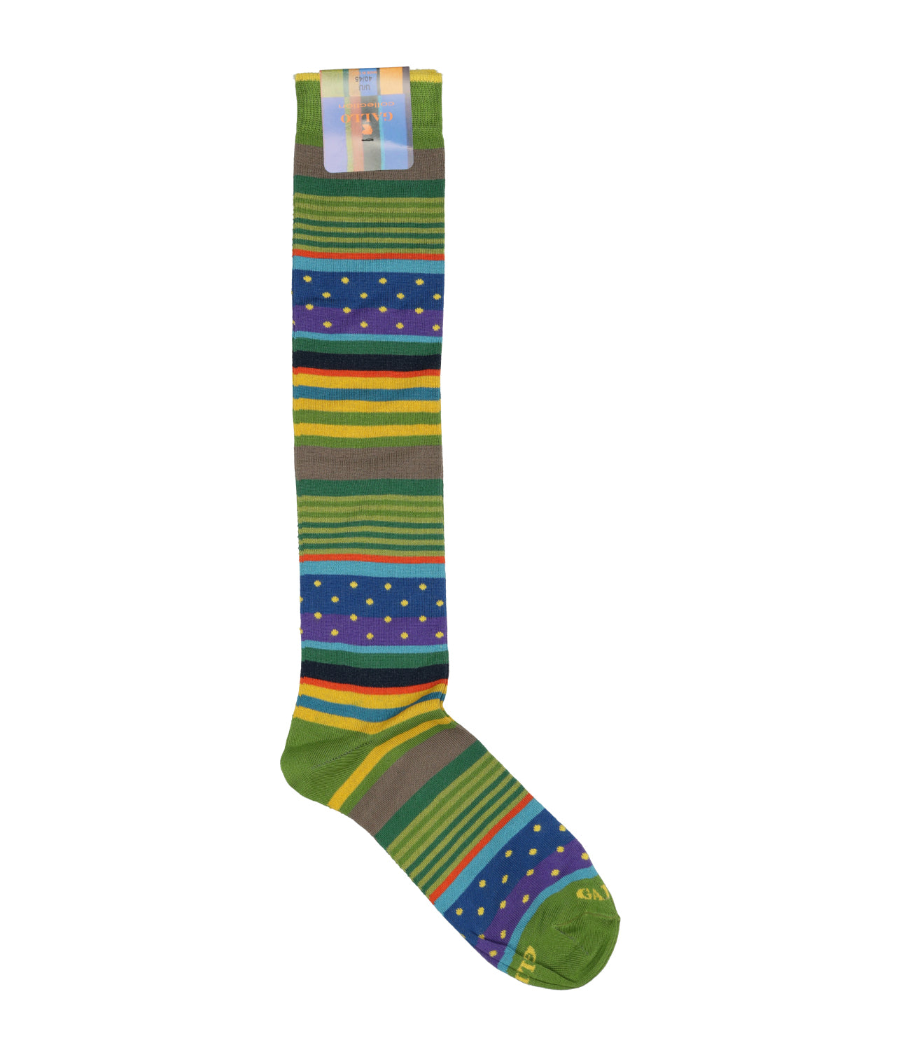 Calze lunghe uomo bordò righe multicolor Calze lunghe uomo bordò righe multicolor
