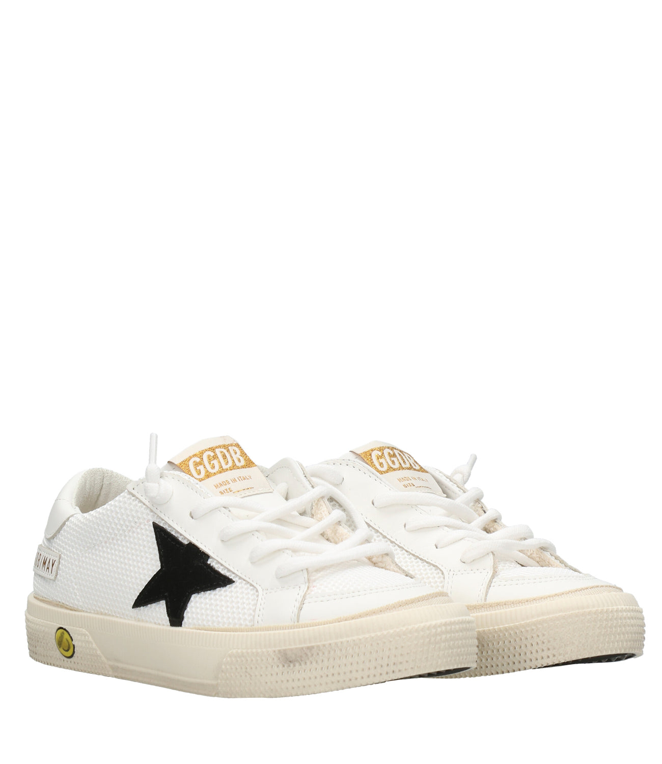 Golden Goose Kids | Sneakers May White + Black