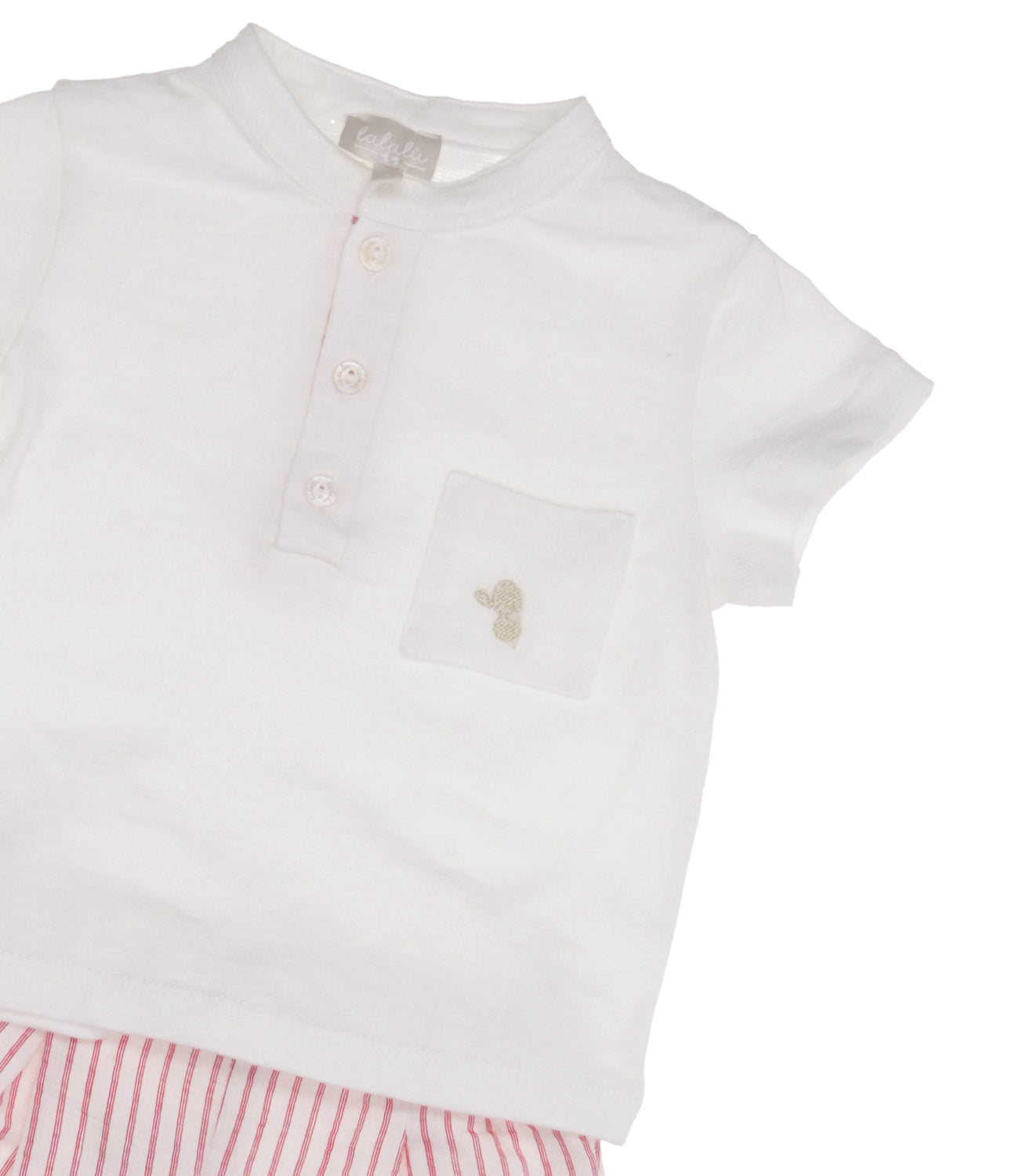 Lalalù | Set T-Shirt+Bermuda Bianco e Rosso