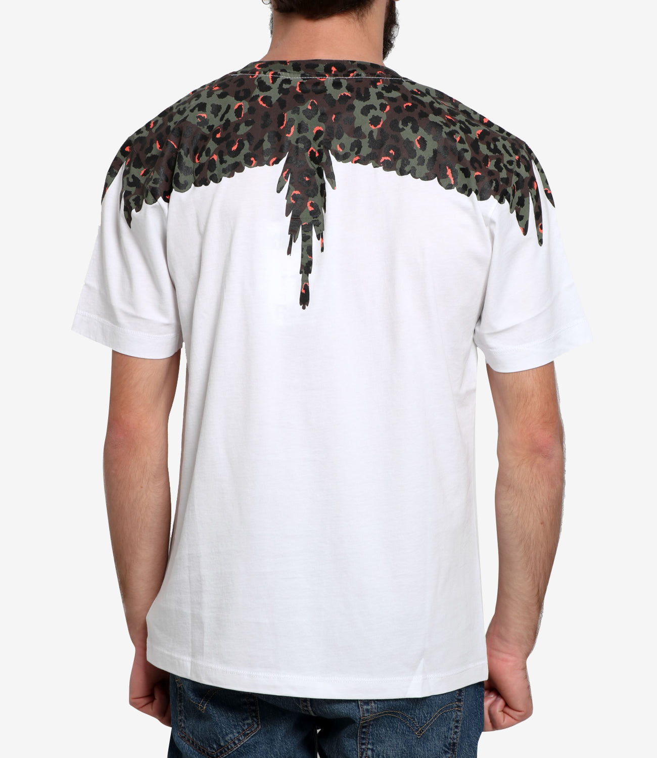 Marcelo Burlon | T-Shirt Animalier Wings White and Brown
