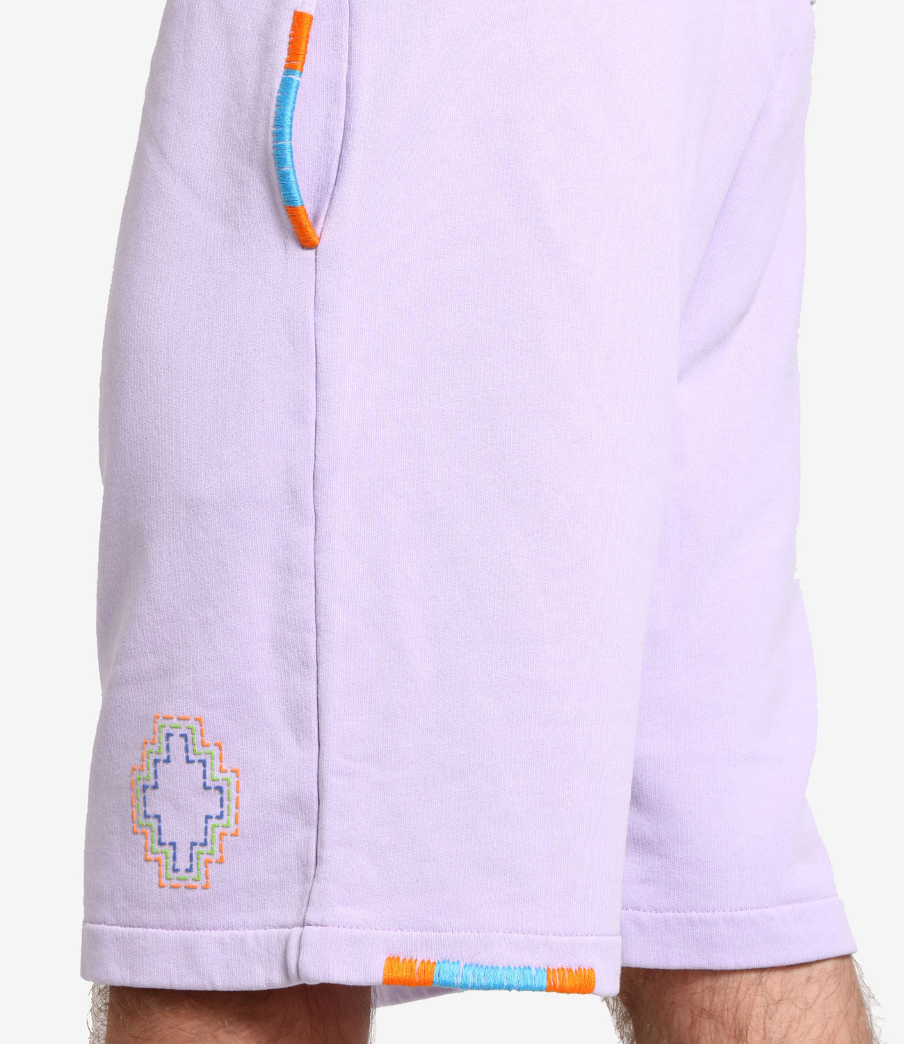 Marcelo Burlon | Bermuda Sportivo Lilla e Arancio