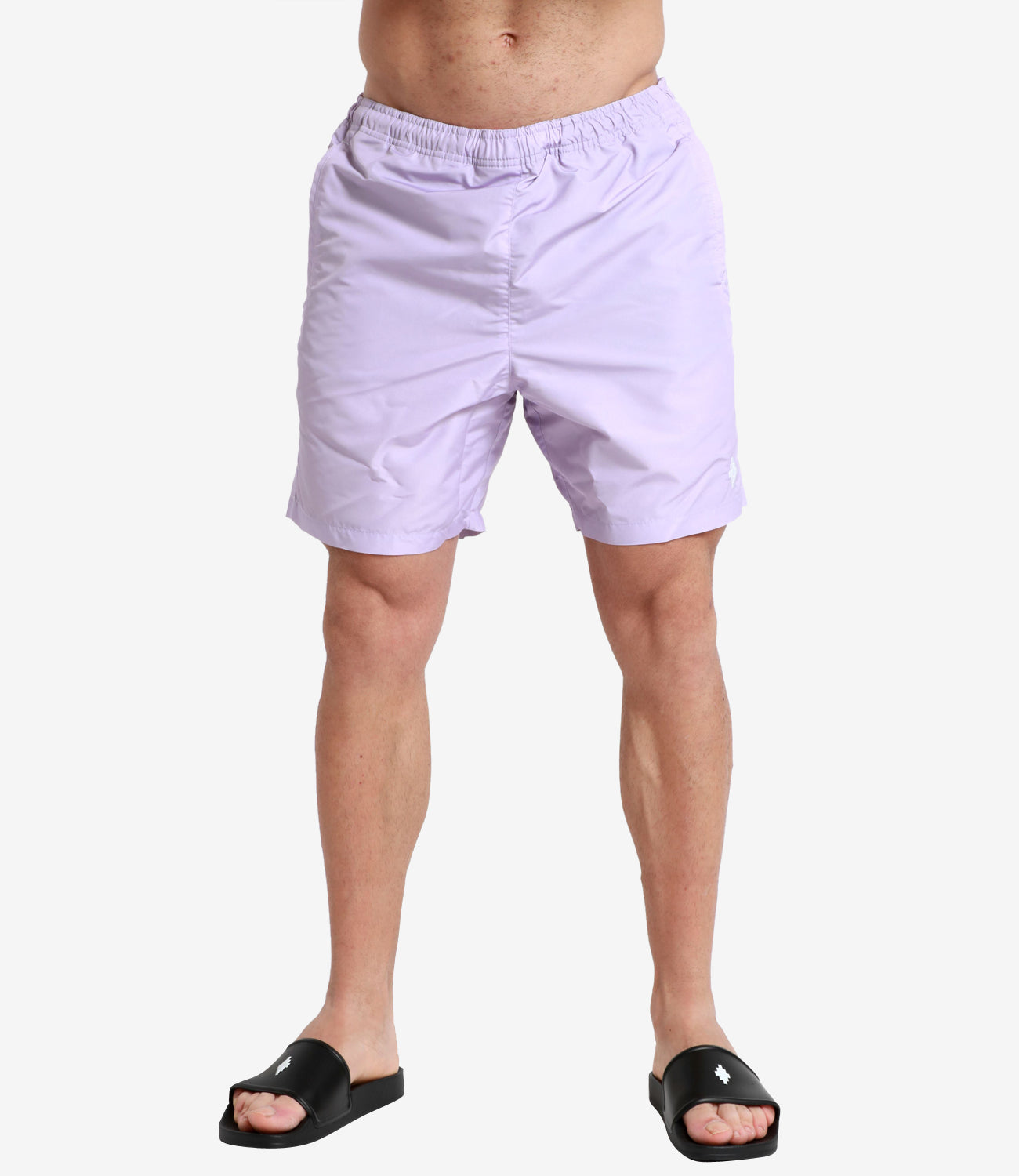 Marcelo Burlon | Costume Boxer Cross Swimming Lilla e Bianco