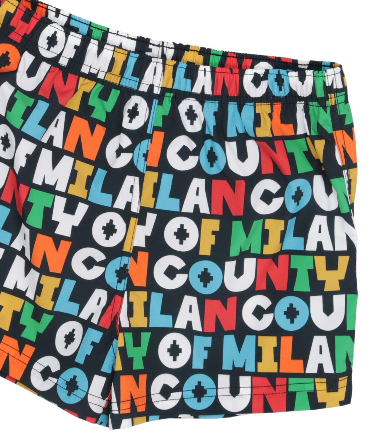 Marcelo Burlon Kids | Costume Boxer Aop Com Nero e Multicolor