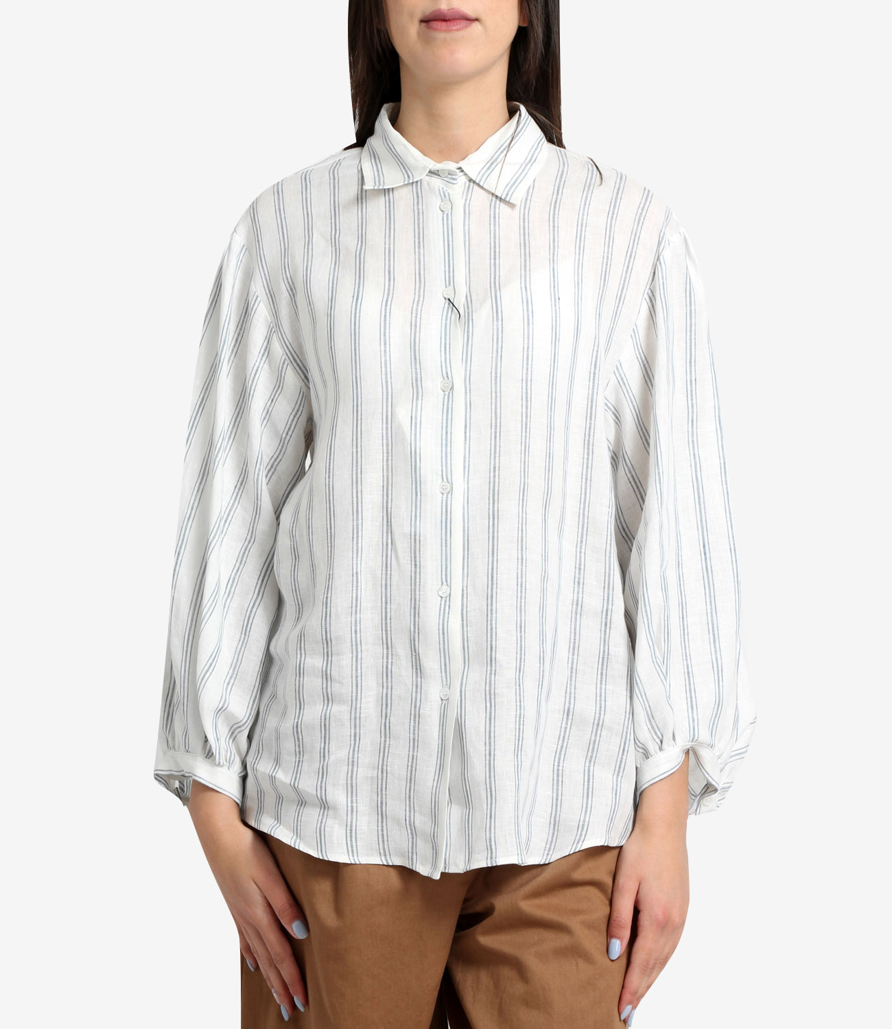 Max Mara Weekend | Camicia Nerina Bianco e Blu