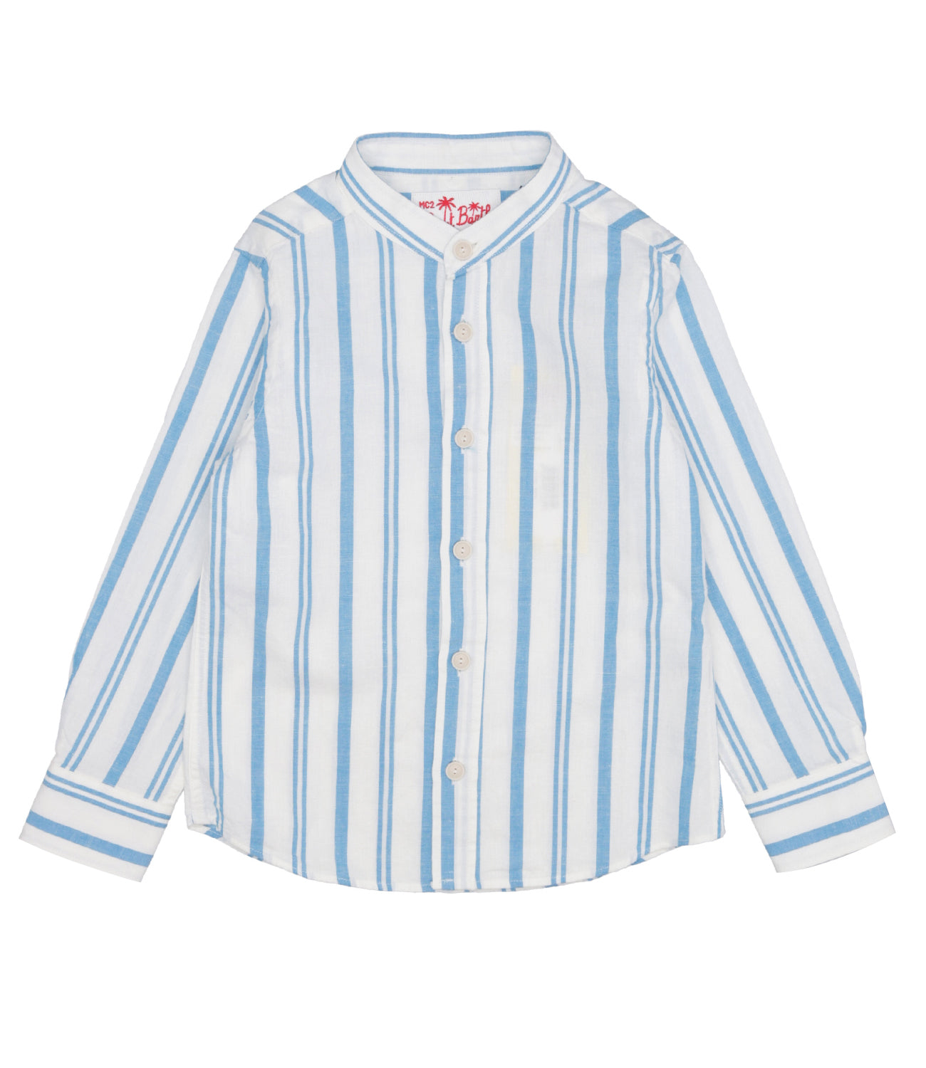 MC2 Saint Barth | White and Light Blue Shirt