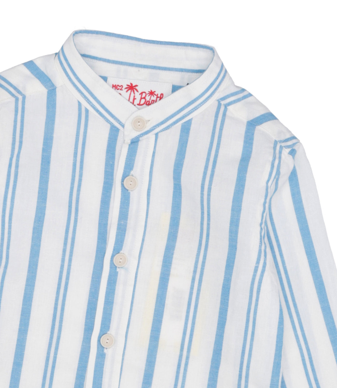 MC2 Saint Barth | White and Light Blue Shirt
