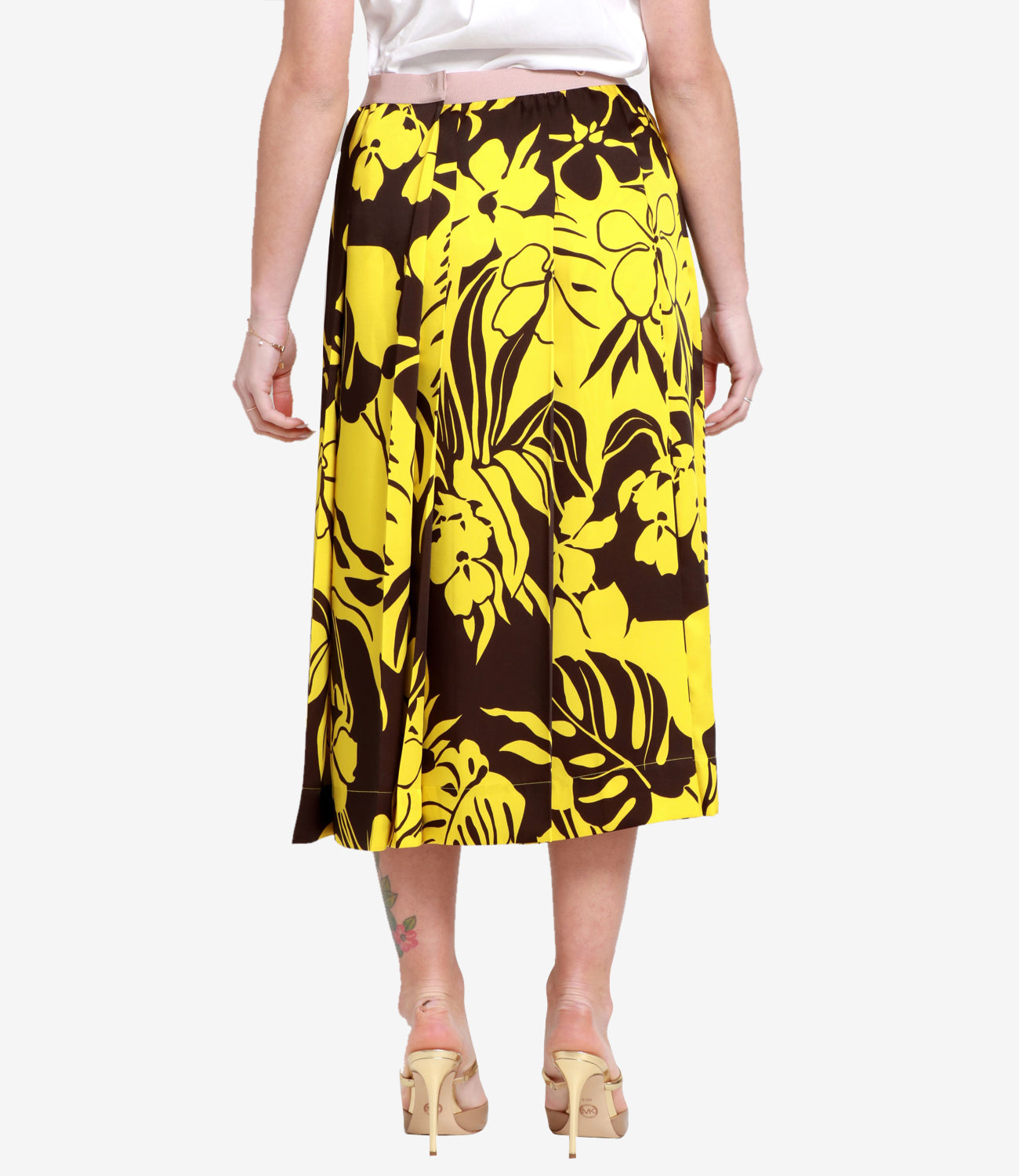 N 21 | Yellow and Black Skirt