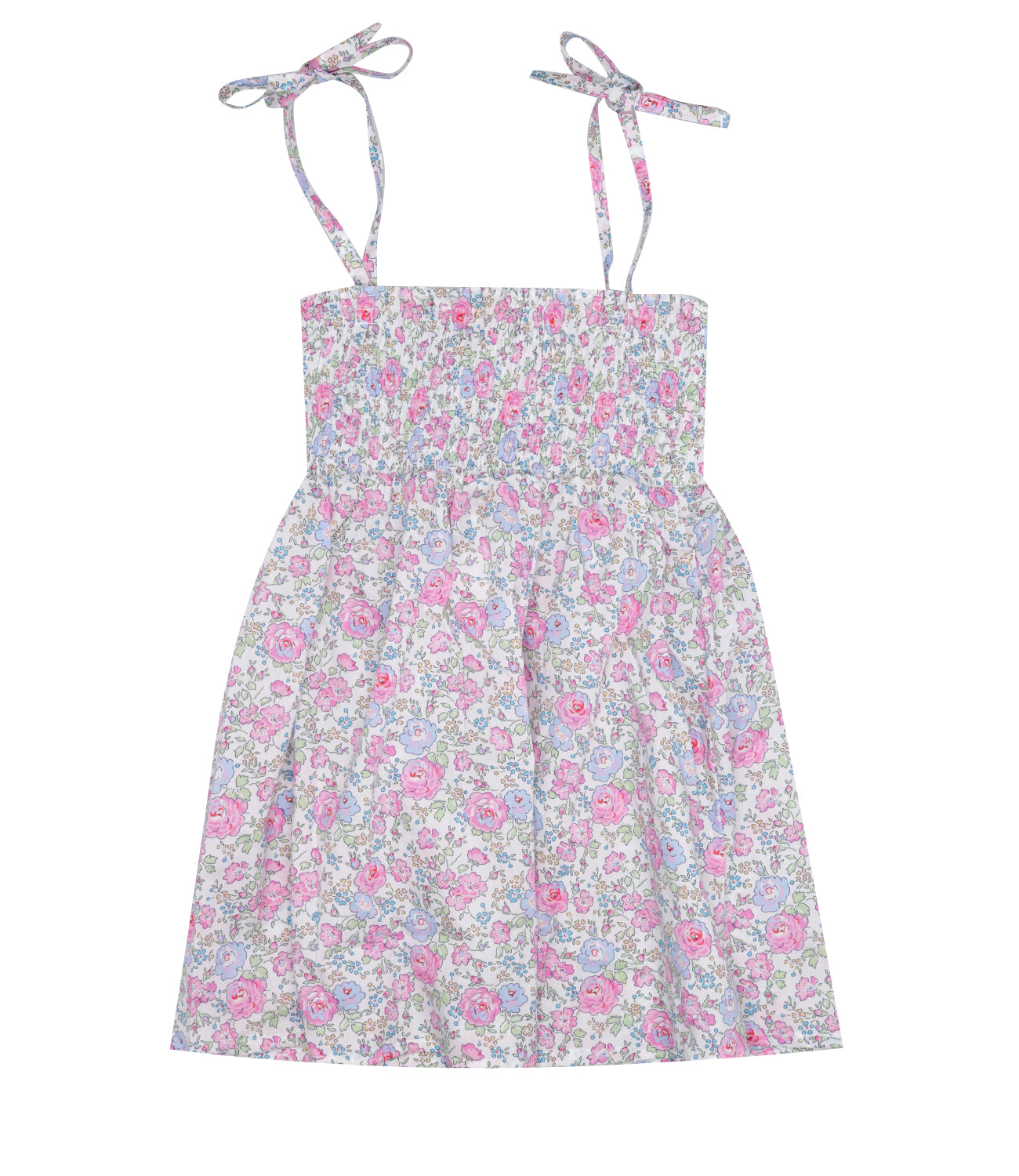 Red Beachwear | White, Pink and Blue Dress