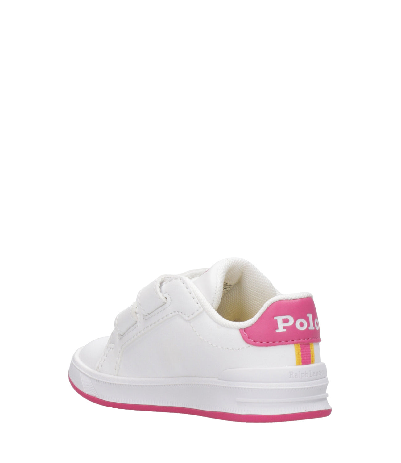 Ralph Lauren Childrenswear | Sneakers Heritage Court II Bear EZ Bianco e Fuxia