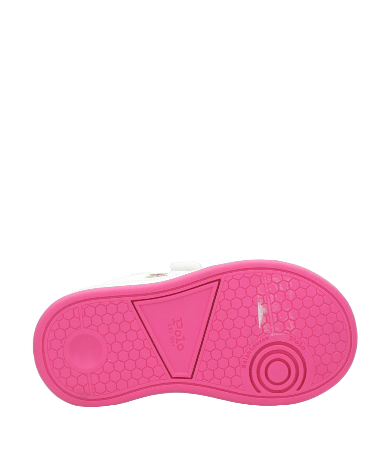 Ralph Lauren Childrenswear | Sneakers Heritage Court II Bear EZ Bianco e Fuxia