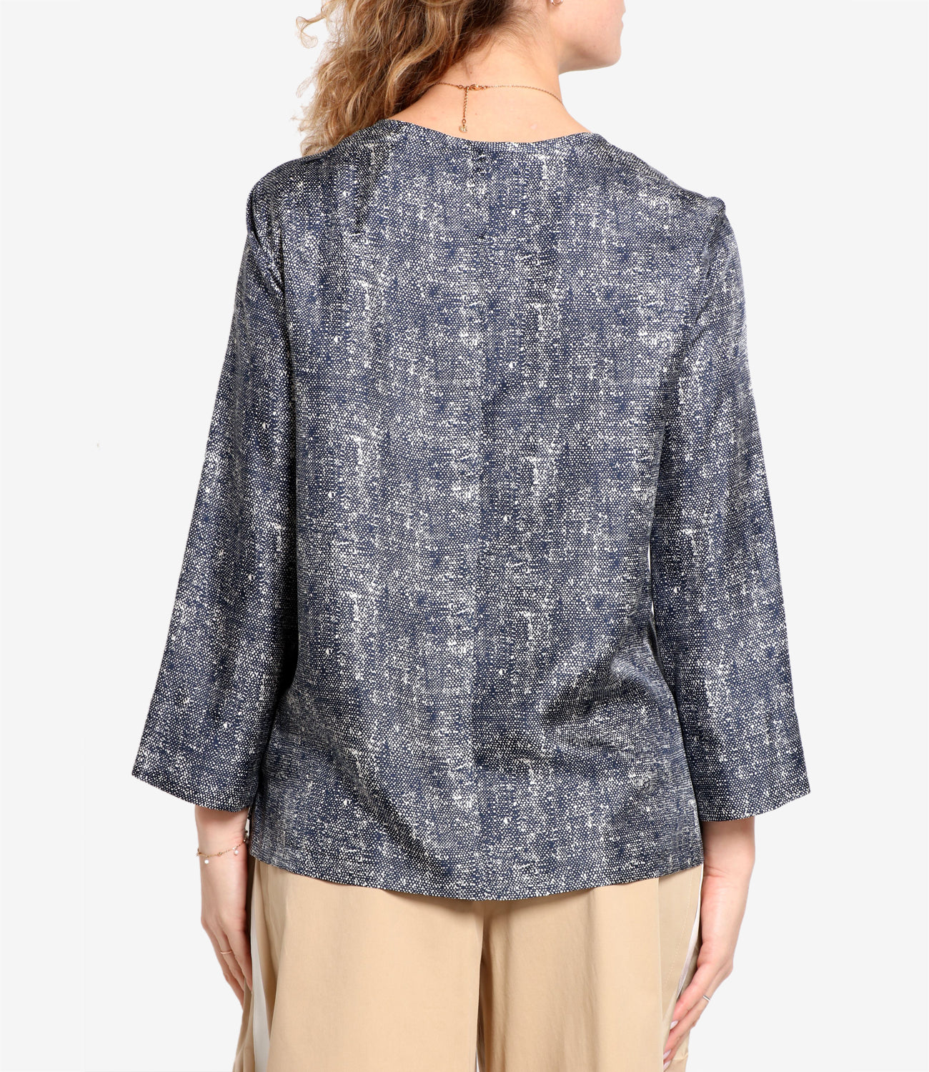 S Max Mara | Camicia Clio Blu e Bianco