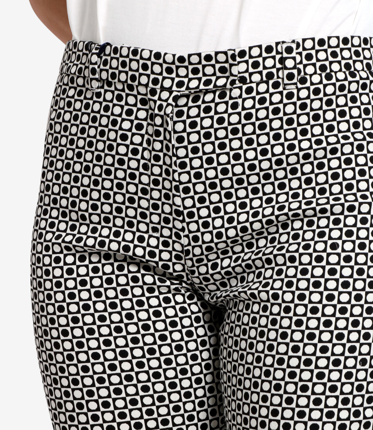 S Max Mara | Pantalone Belford Bianco e Nero