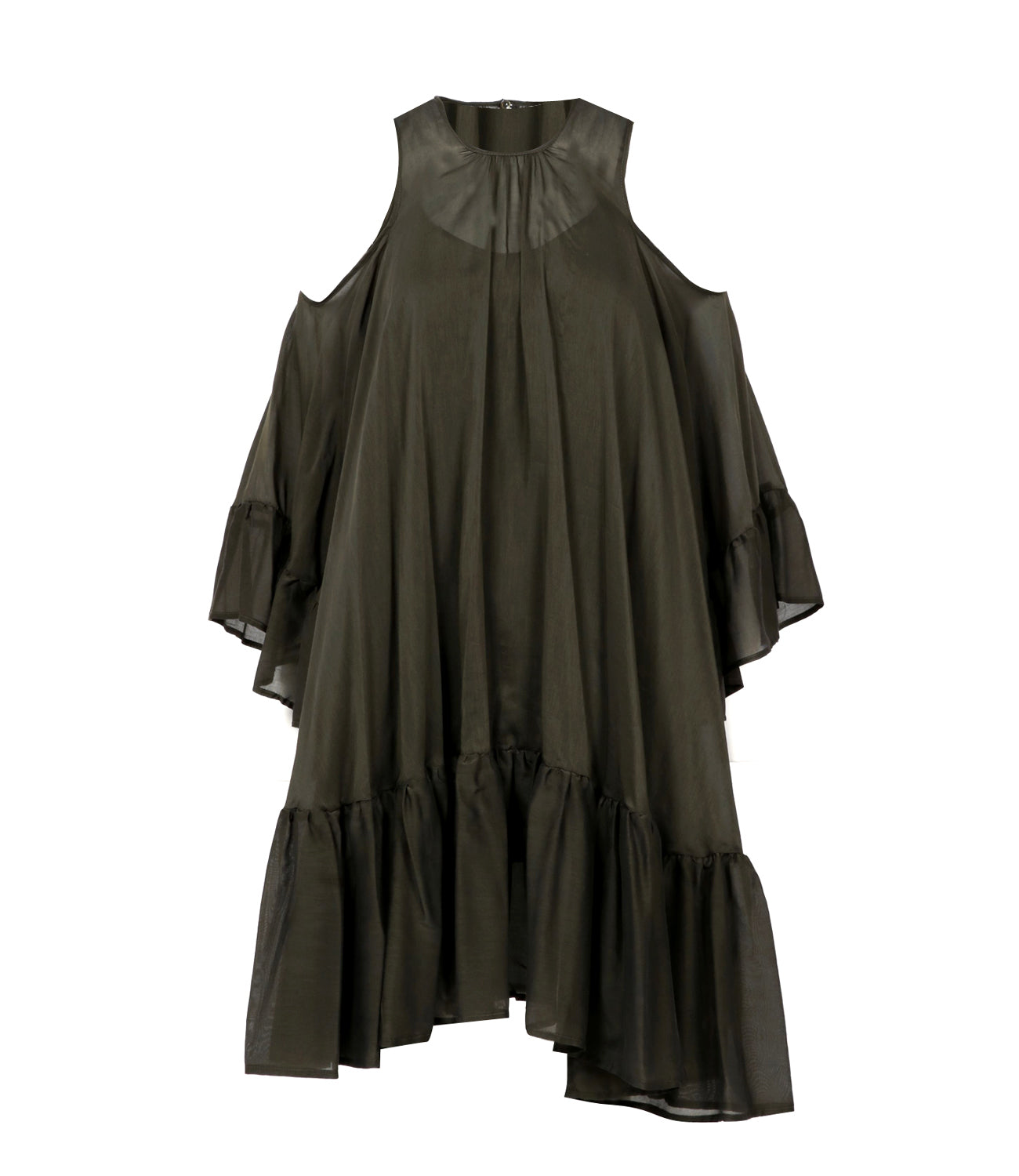 Semicouture | Abito Marine Verde Militare