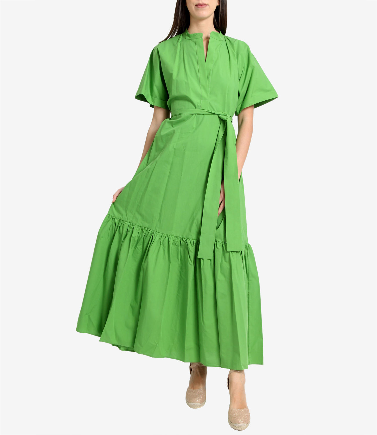 Sundek Golden Wave | Fluo Green Dress
