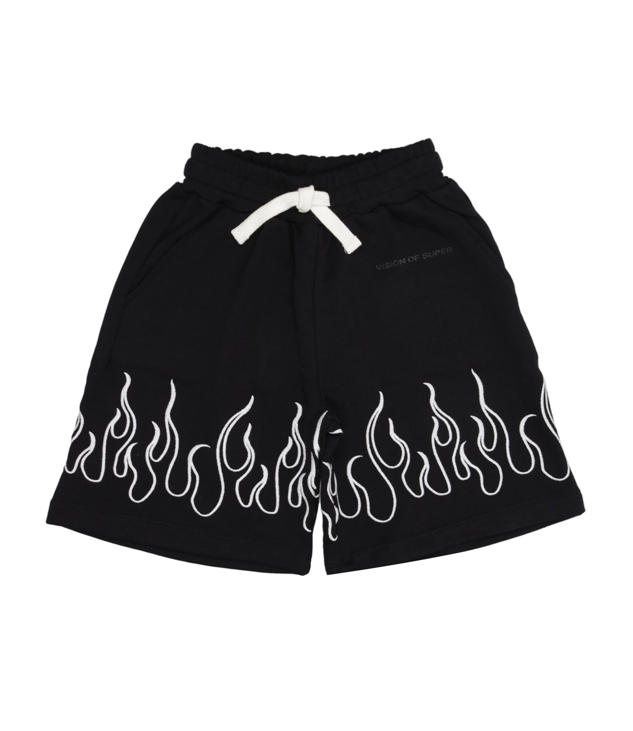 Vision of Super Kids | Black and White Sport Bermuda Shorts
