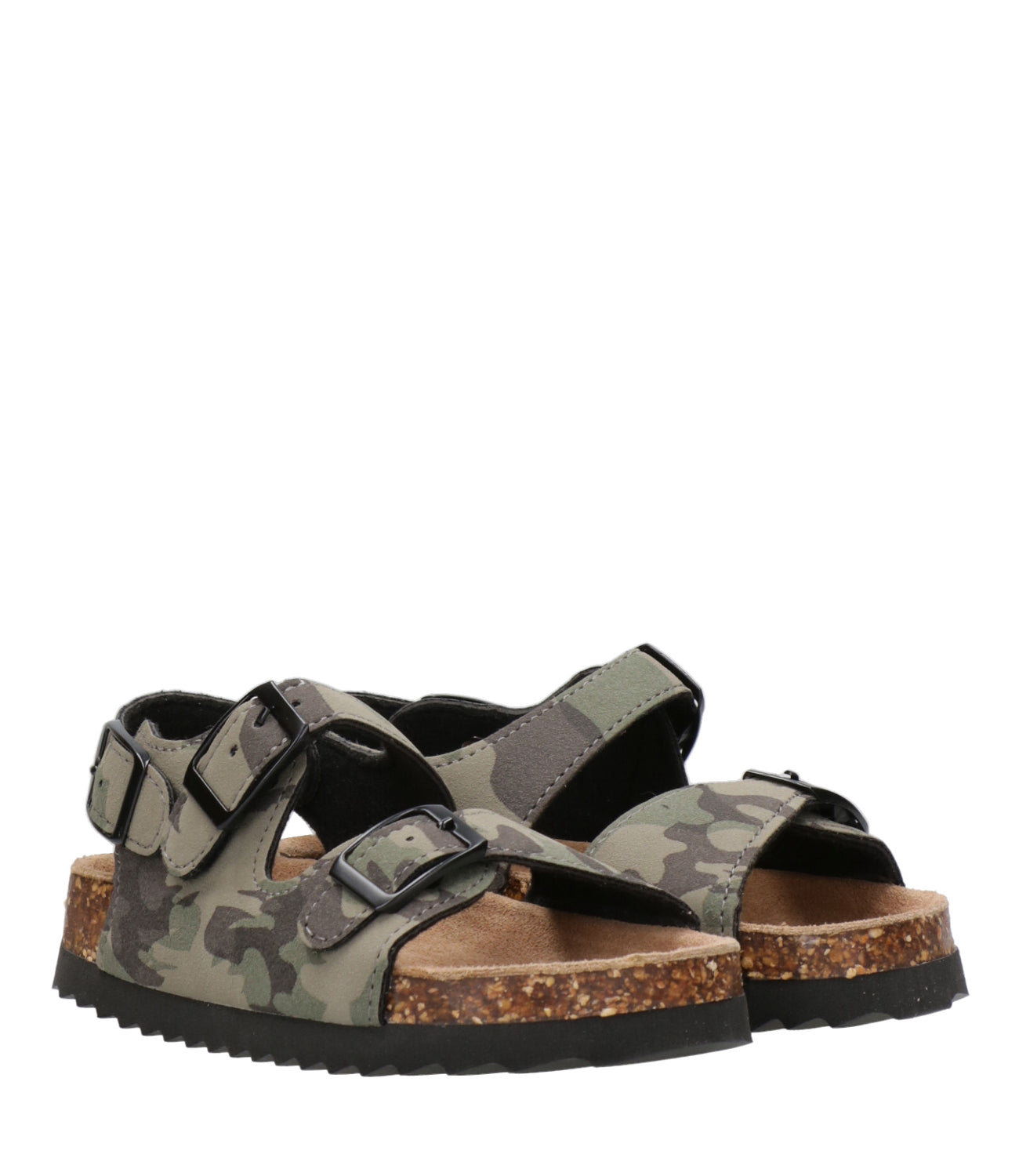 Colors of California Kids | Sandalo Boy Sandal 3 Buckles Mimetico