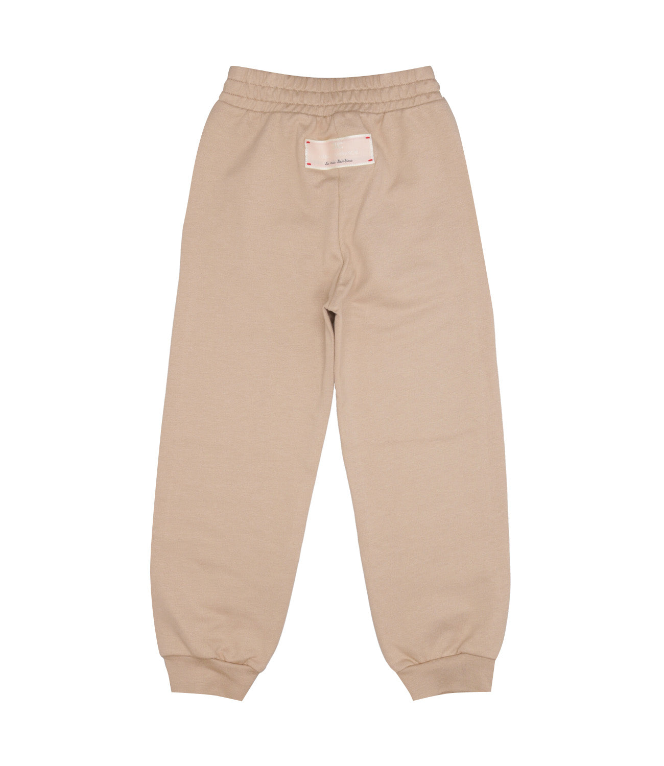 Elisabetta Franchi La Mia Bambina | Beige and Pink Sporty Pants