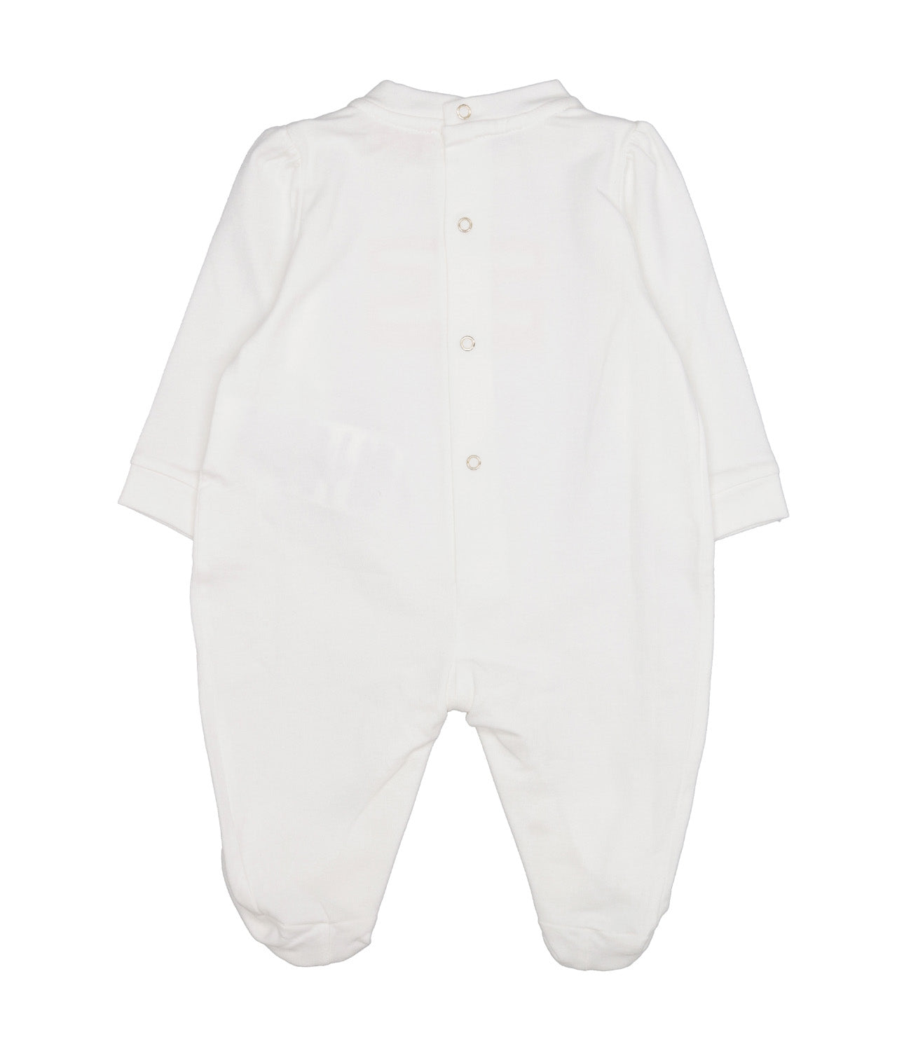Elisabetta Franchi La Mia Bambina | Ivory and Pink Sleepsuit