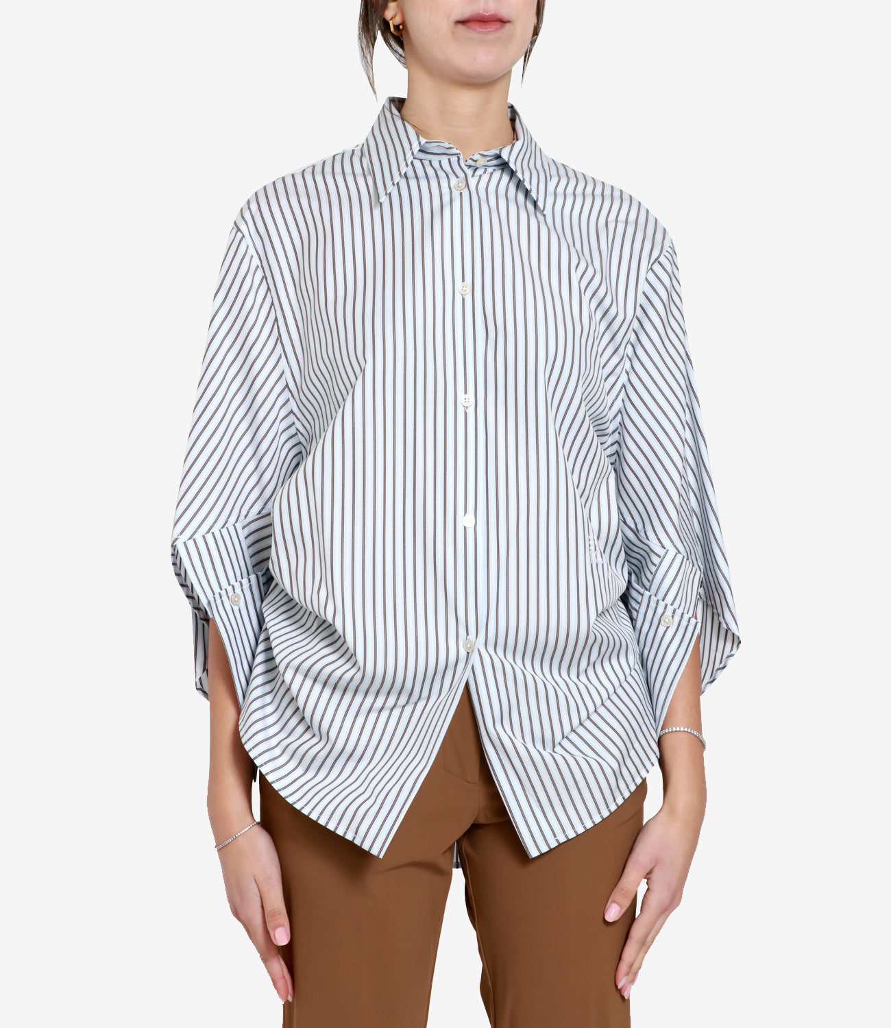 Erika Cavallini | White and Blue Shirt