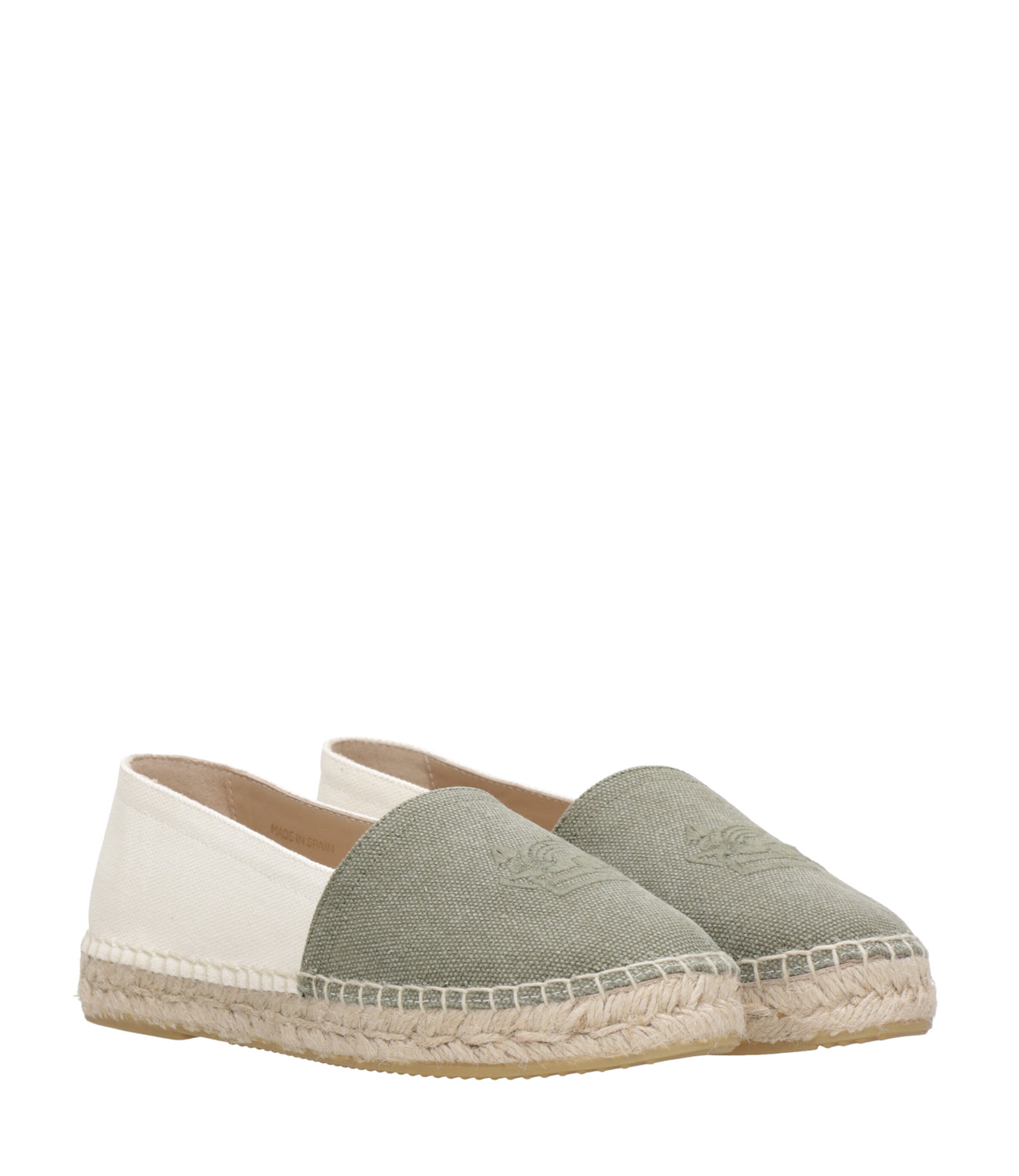Etro Kids | Green and Beige Espadrilles