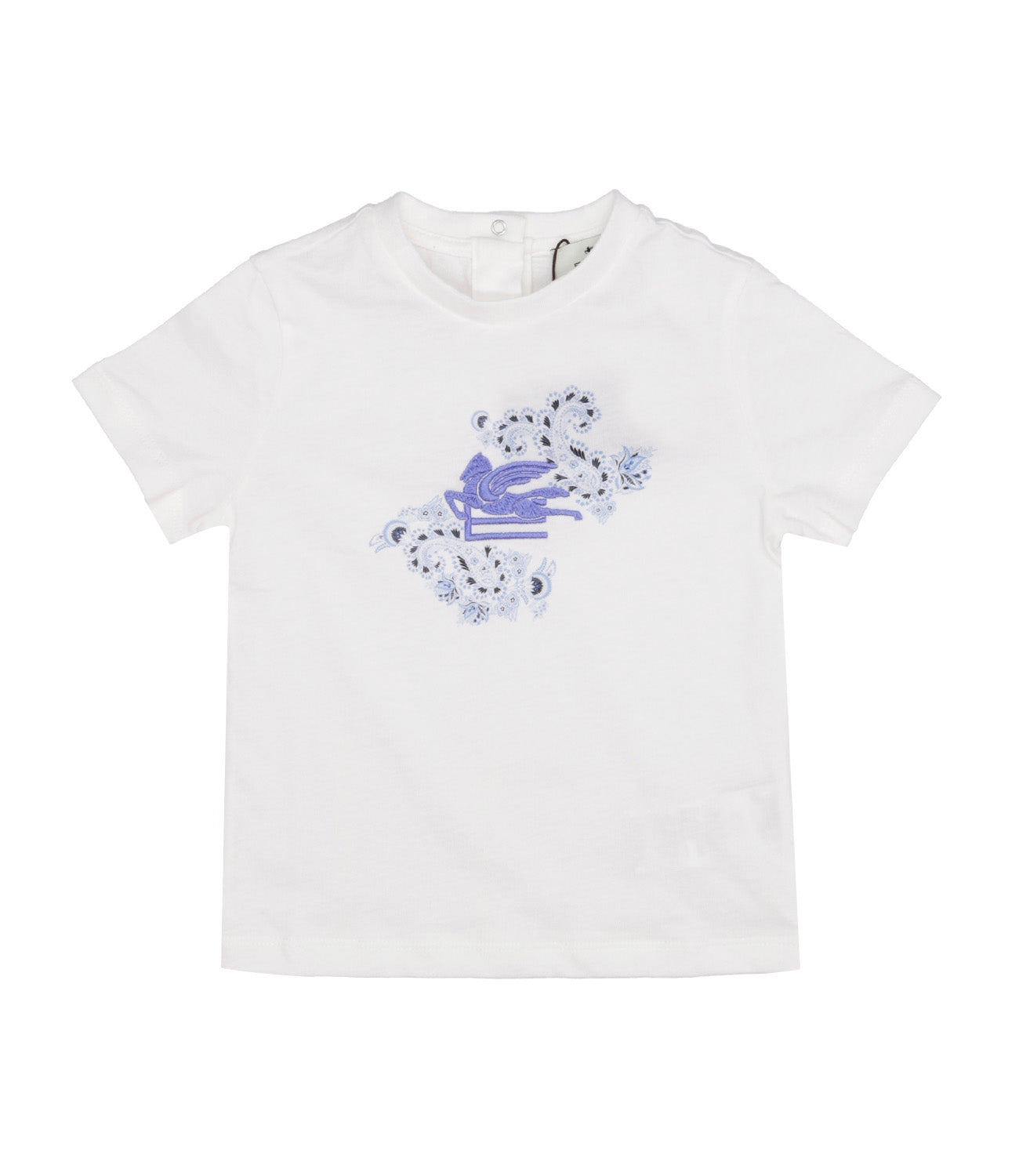 Etro Kids | Ivory and Light Blue T-Shirt