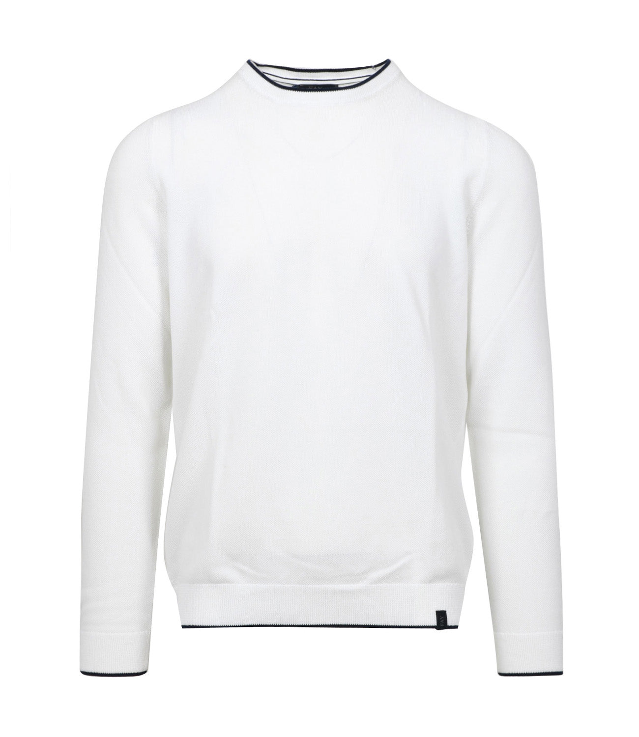 Fay | White and Navy Blue Sweater