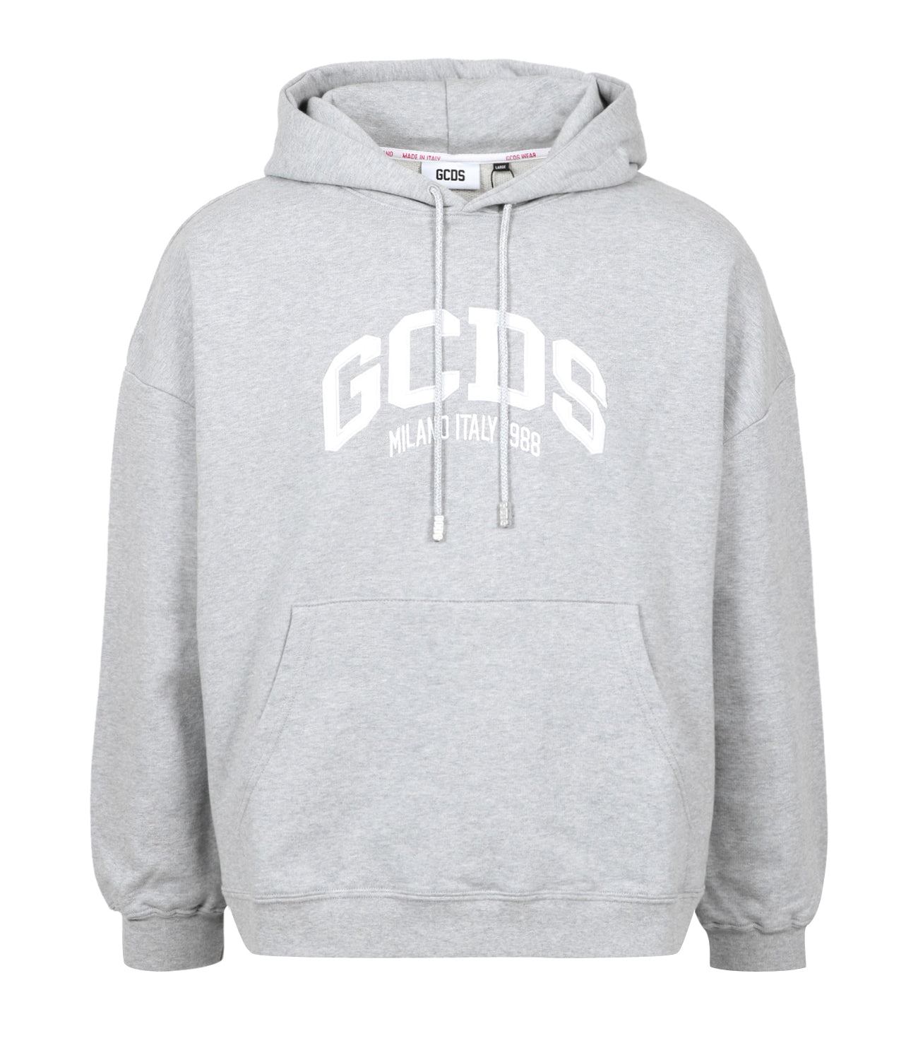 Good For Nothing - Felpa con cappuccio ampia grigia con logo ricamato