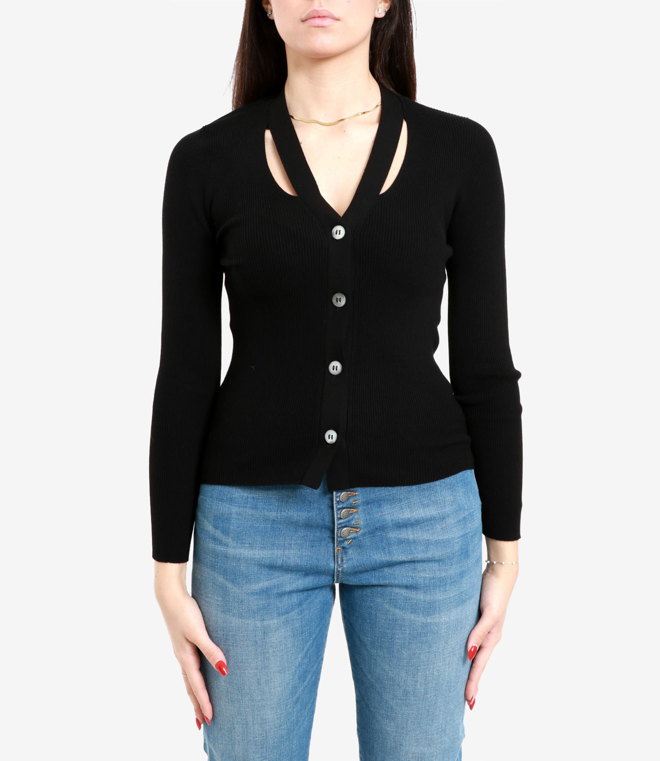 Gran Sasso | Black Cardigan