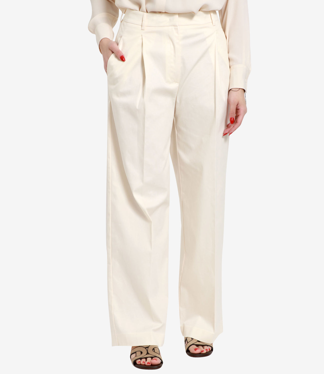 Grifoni | Cream Trousers