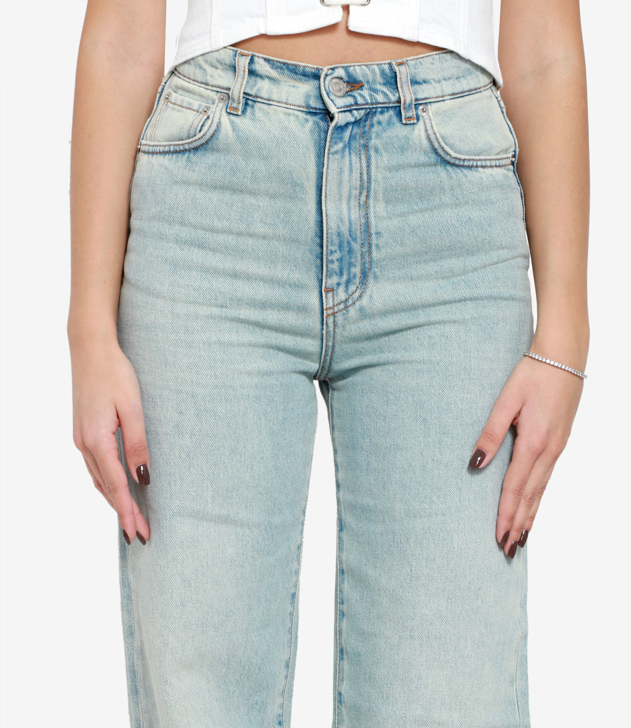 Grifoni | Jeans Wide Leg Denim Clear