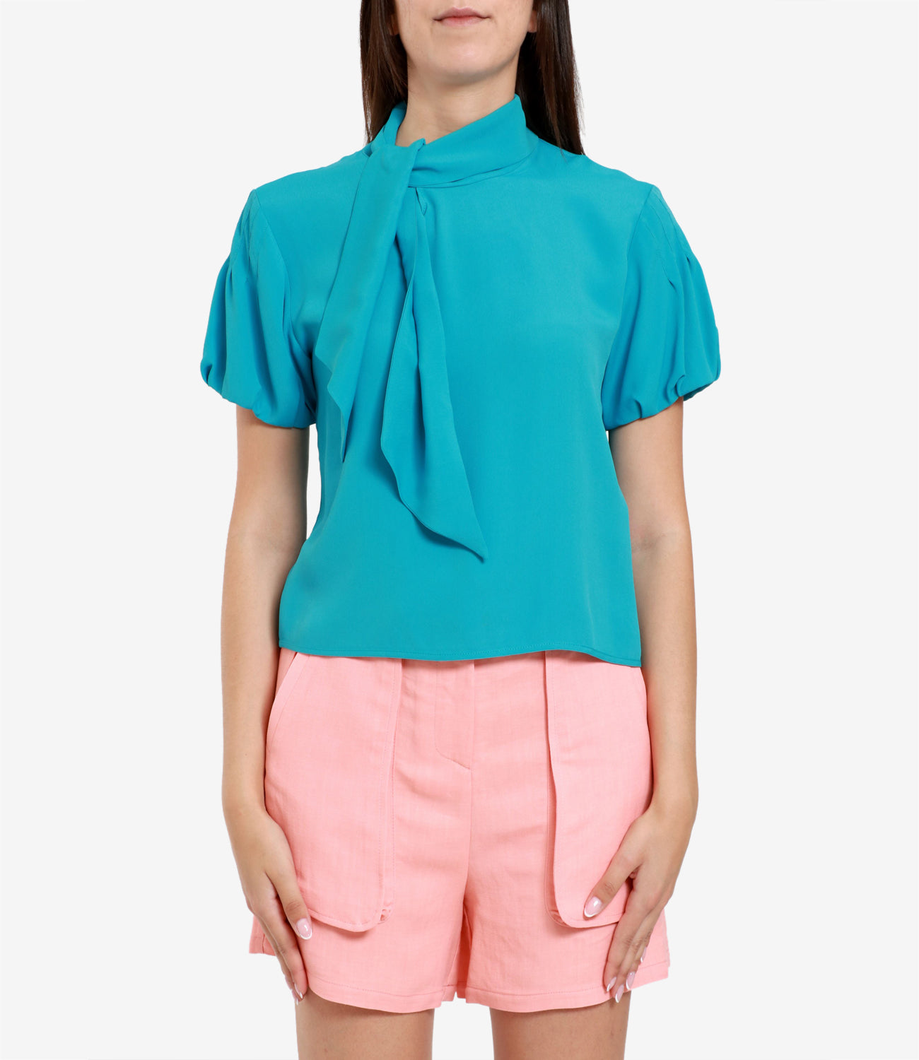 Grifoni | Turquoise Blouse