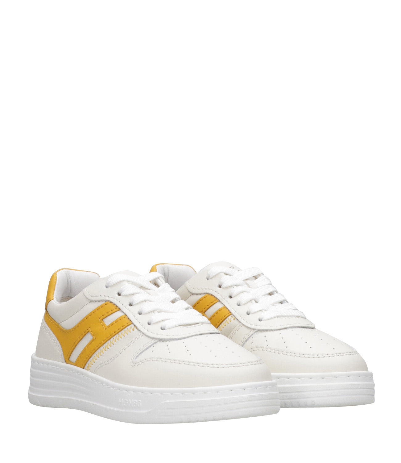Hogan | Sneakers H630 Allacciato Bianco e Giallo