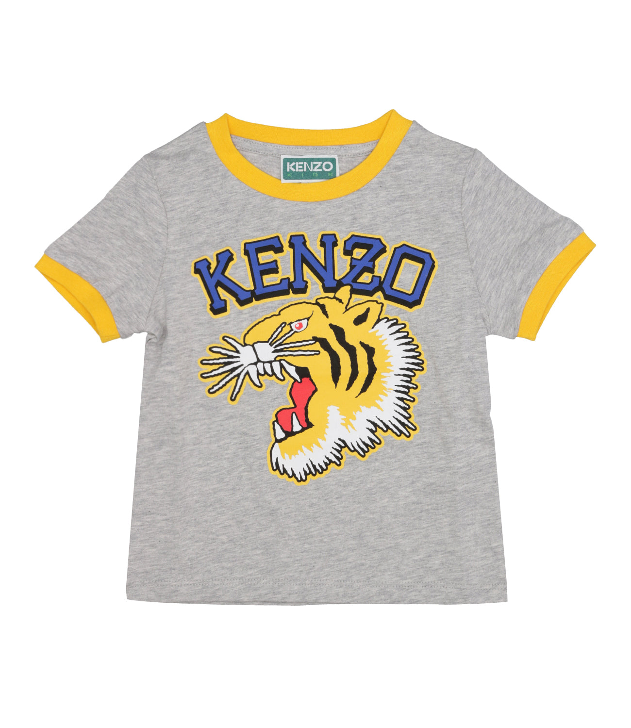 Kenzo Kids | T-Shirt Core Program D1 Grigio e Giallo