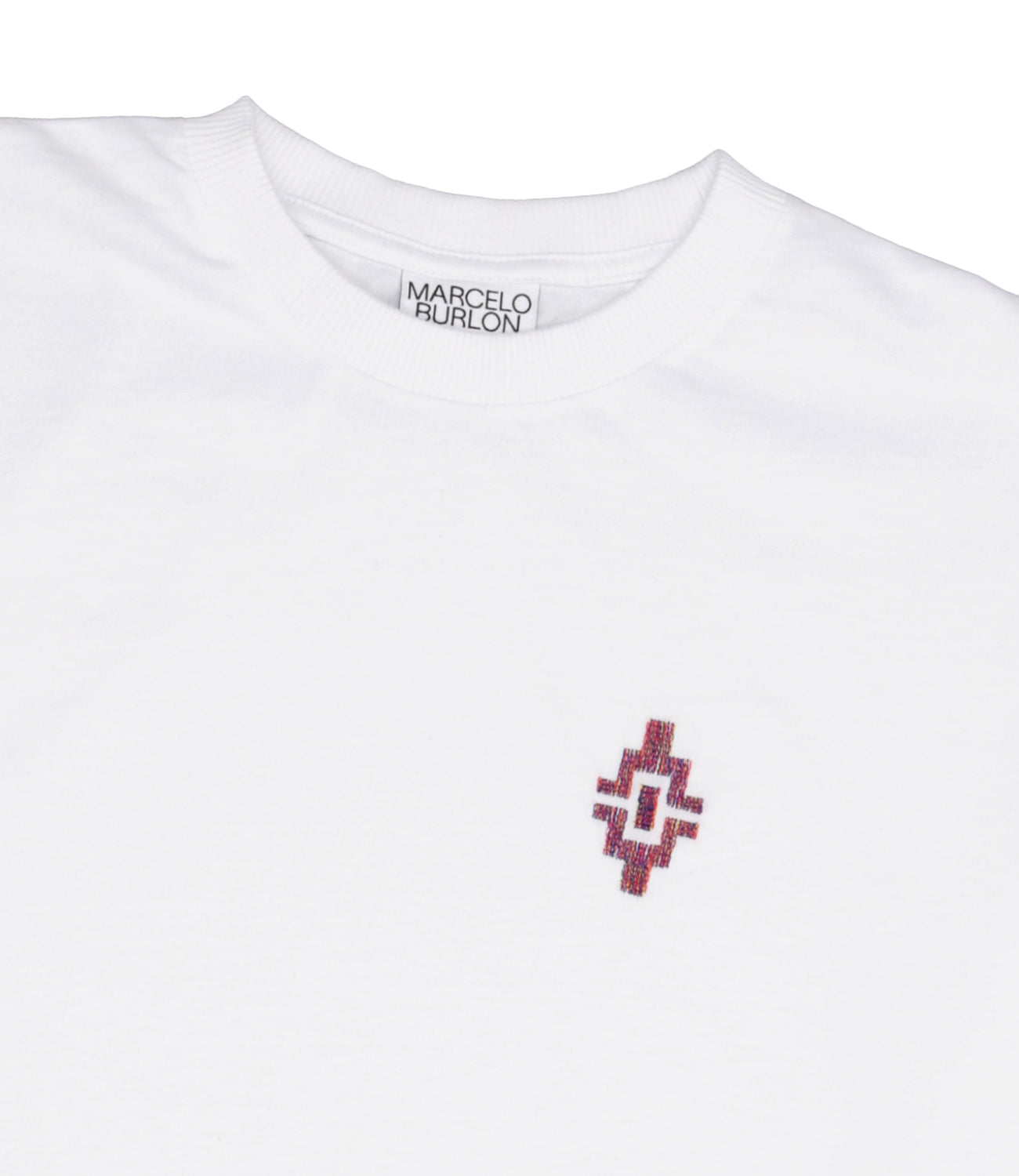 Marcelo Burlon Kids | T-Shirt Graffiti Cross Over Bianco