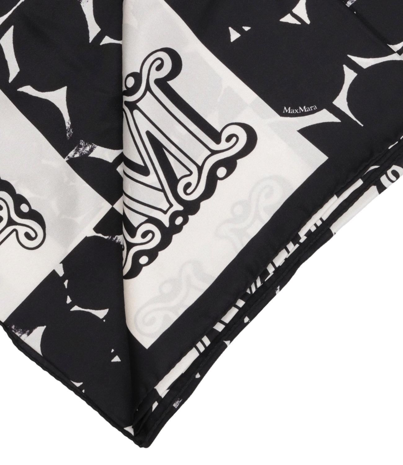 Max Mara | Foulard Carre90 Bianco e Nero